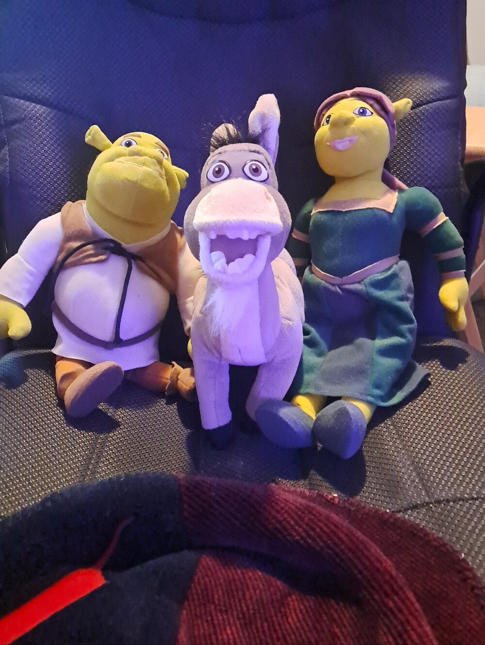 Vtg 2004 Nanco Lot. Shrek 2 Princess Fiona Donkey & Shrek Plush. Dreamworks